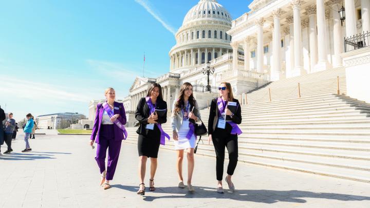 Four Advocates Outside Capitol