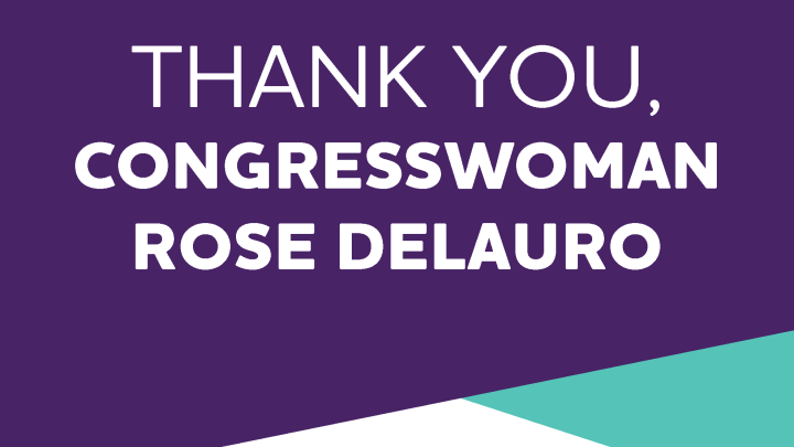 Thank You Rep. DeLauro