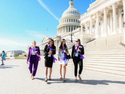 Four Advocates Outside Capitol